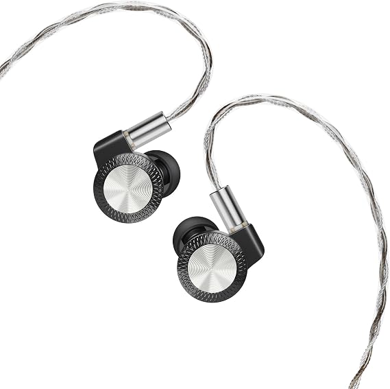 ARTTI T10 Pro Wired Headphones, in-Ear Monitor Earphones, Dual Magnetic Circuit 14.2mm Planner Driver HiFi Earbuds, Full Metal Housing Gaming IEM, 3.5mm&4.4mm 2-in-1 Detachable OFC Cable (Black)