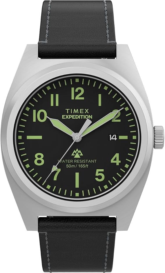 Timex Men's Analogue Quartz Watch Expedition North Capstone with Leather Strap