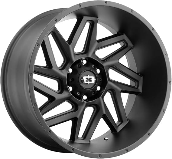20x9 Vision 361 Spyder Satin Black Wheel 6x5.5 (12mm)