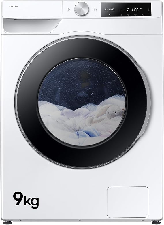 Samsung Series 6 AI Energy ecobubble™ WW90DG6U25LEU1 9kg WiFi Connected Washing Machine with 1400 rpm - White - A Rated [Energy Class A]