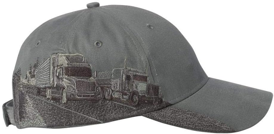 Dri Duck 3350 Men's Trucking Industry Cap Grey One Size