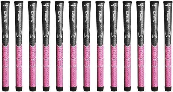 Winn Dri-Tac Golf Grip Bundle 13-Piece Set Non-Slip, All-Weather Performance Soft, Cushioned Feel for Comfort & Shock Absorption Durable WinnDry Polymer Available in Multiple Sizes