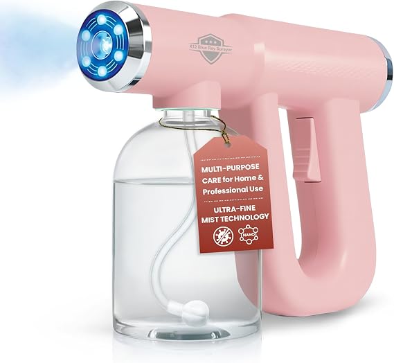 Nano Spray Gun, Electric Mister and Spray Bottle for Indoor Plants, Pink