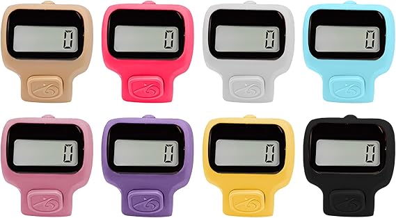 8 Pack Electronic Finger Counter,LCD Digital Display Tally Counter 5-Digit Number Count Clicker,for Knitting,Crochet,Coaching,Lap,Golf