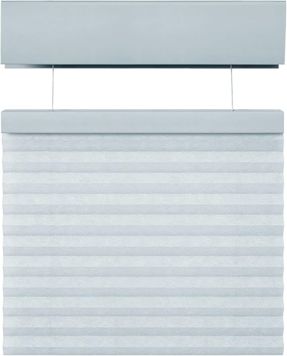 Cordless Top Down Bottom Up Cellular Honeycomb Shades, 24W x 48H, Hazy, Sizes 18-38 Wide