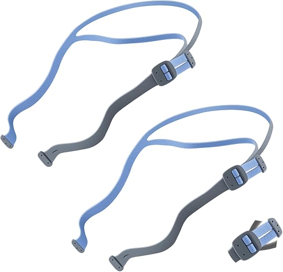 2-Pack Replacement Headgear Compatible with AirFit P10 & N30, Adjustable Headgear Strap, Soft Elastic Material & Quick-Fit Design