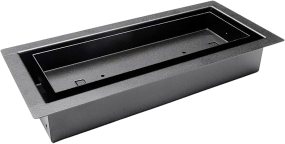 Fittes Framed Floor Vent [Luxe], Minimalist Steel HVAC Air Return Register Cover, Customizable Adjustable Airflow Solution for Home Floor, 15-Min DIY Install, Damper Included - 4"x10" - Matte Black