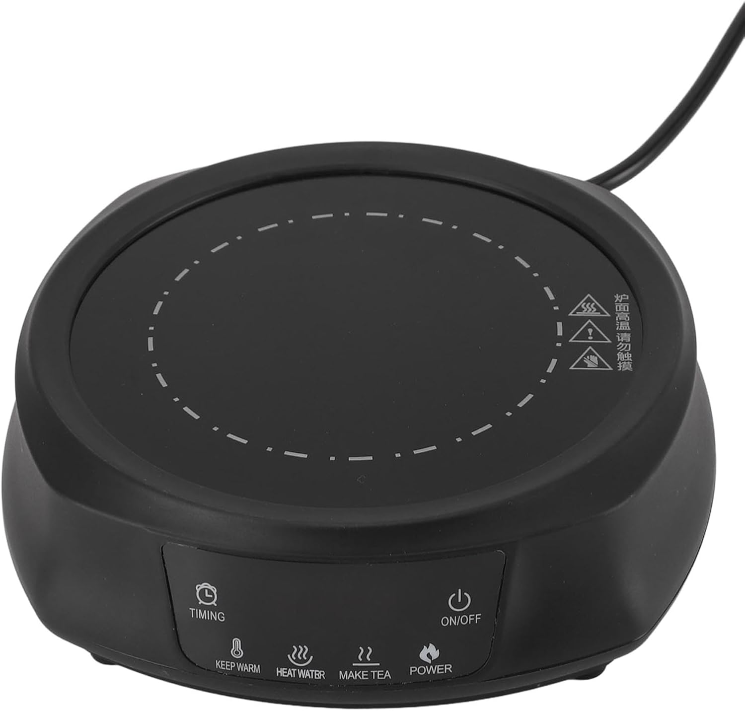 800W Mini Electric Stove, Power Outage 800W Portable Electric Hot Plate for Making Tea Black
