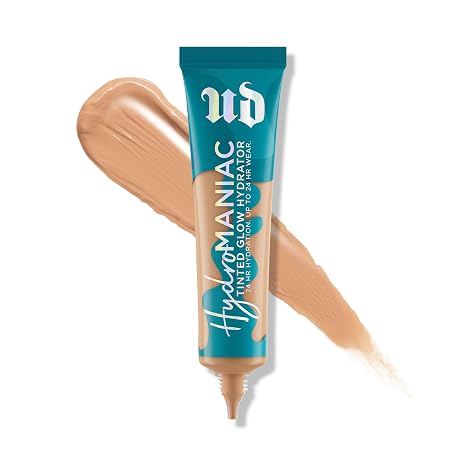 Urban Decay Hydromanic Hydrating Dewy Foundation for Glowy Skin | Medium Coverage Luminous Foundation, Up to 24HR Wear, Blurring Effect, Evens Tone + Texture, Non-comedogenic, Suits Dry Skin