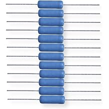 Ohmite 43F800E Pack of 12 Wirewound Resistors, Axial Lead, 3W, 800 Ohms, 200V Max, 20 TCR, Conformal Silicone-Ceramic Coating, Suitable for Industrial Applications