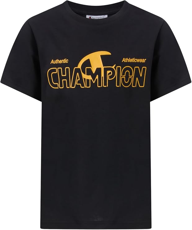 Champion Boy's Crewneck T-Shirt with Graphic Logo