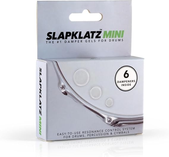 MINI Drum Dampeners (Clear) - 6 pcs in 3 Sizes - FREE case - Non-toxic