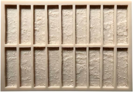 Brick Stone Veneer Molds BS 713/1 Professional Reusable Concrete Molds for DIY Wall Cladding, Bricks, and Pavers Large 3 Sq. Ft. Coverage with 18 Unique Stone Sections