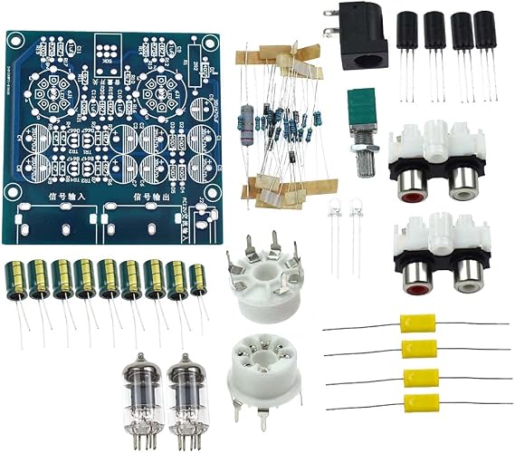 Reland Sun 6J1 Vacuum Electron Tube Valve Preamp Amplifier Board Headphone Amp Parts Preamplifier Musical Fidelity Kit AC12V 0.8A (DIY KIT)