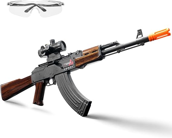 Automatic Blaster Nylon Body, Foam Blaster, Outdoor Shooting Acitivity, Age 18+ (Brown)