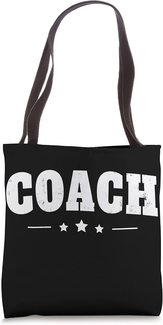Vintage Coach T-shirt Funny Coaching Tee Tote Bag