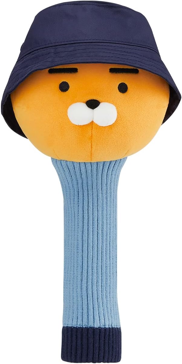 Urban Solid Costume Wood Head Cover, Character Golf Club Cover, Soft Microfiber Cover, with Golf Tee Holder