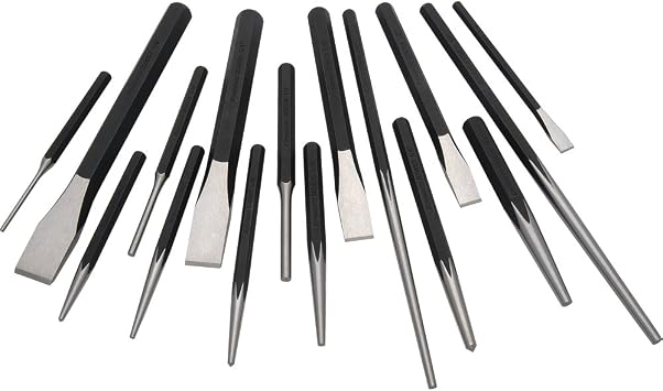 Dynamic Tools D058203 Punch and Chisel Set (16 Piece)