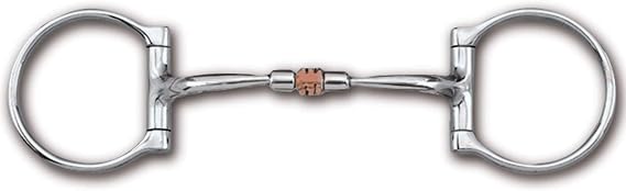 Myler Western Dee with Sweet Iron Comfort Snaffle with Copper Roller