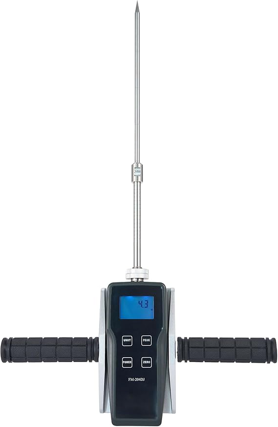 Digital Soil Penetrometer FM-204DJ, Soil Compaction Tester Ground Bearing Capacity Detector