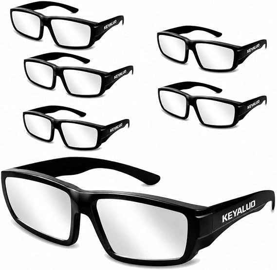 Solar Eclipse Glasses AAS Approved 2026 - ISO 12312-2:2015(E) & CE Certified,6 Pack Durable Plastic Eclipse Glasses for Direct Sun Viewing