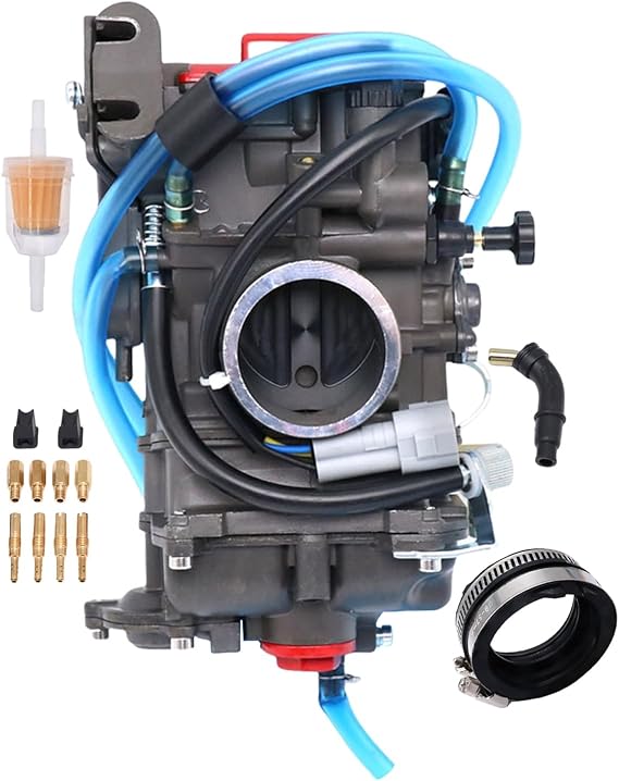 Carburetor for Honda CRF450R CRF450X Yamaha YZ426F Suzuki RMZ450 Kawasaki KLX450R FCR 40mm Carb Black Replace 16100-MEN-671, 13200-35G00 (with Intake Manifold)