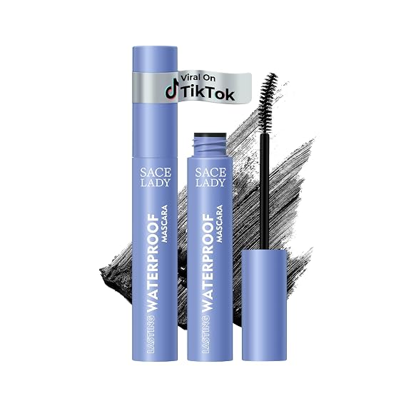 SACE LADY Black Mascara, Waterproof Volume Lengthening Eyelashes Mascara