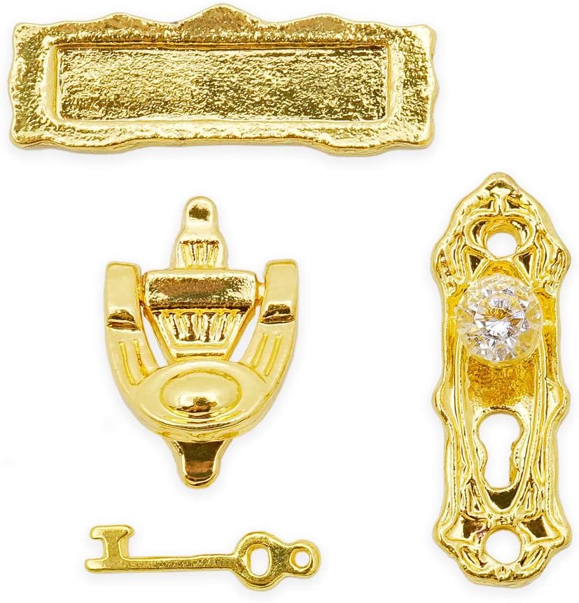 Odoria 112 Miniature Door Knob Knocker Dollhouse Decoration Accessories