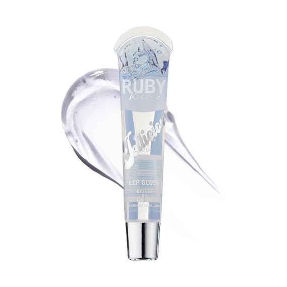 Ruby Kisses Jellylicious Lip Gloss, High-Shine Non-Sticky Hydrating Plump