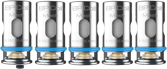 BP Coils Compatible with Aspire VEYNOM AIR, BP60, BP80, BP Stik Pod Kit, Veynow EX (0.15 Ohm (60-80W))