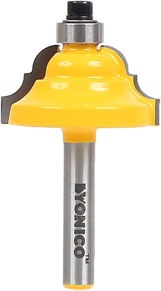YONICO Classical Roman Ogee Router Bits Edge Forming 7/16-Inch 1/4-Inch Shank 13123q
