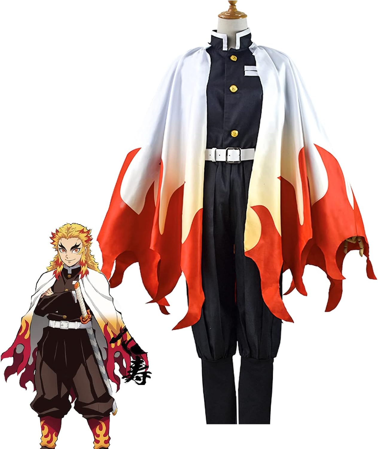 Demon Slayer Children's Clothes, Kids, Cosplay Costume, Kyojuro Rengoku, Nezuko Kamado, Children's Clothes, Rengoku San, Rengoku, Kids, Kimetsu no Yaiba, Rengoku, Haori, Costume, Anime, Halloween, Party, Costume, Present, Cultural Festival