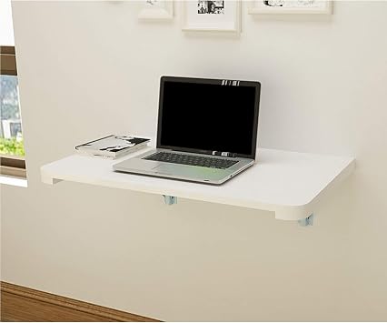 JOZZY Wall Mounted Table,Solid Wood Wall-Mounted Foldable Table,Wall-Mounted Desk,Computer Desk,Durable Invisible Table,Space-Save,Size Optional,for Apartment,Home Office Desks