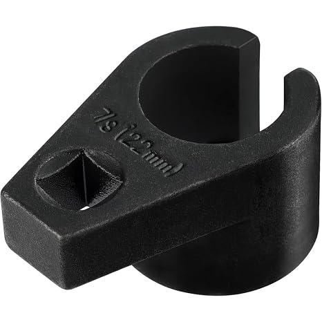 Oxygen Sensor Socket 22mm 3/8 Inch Lambda Sensor Socket Removal Wrench Tool with Wide Side Cutout for Most Vehicles and Trucks
