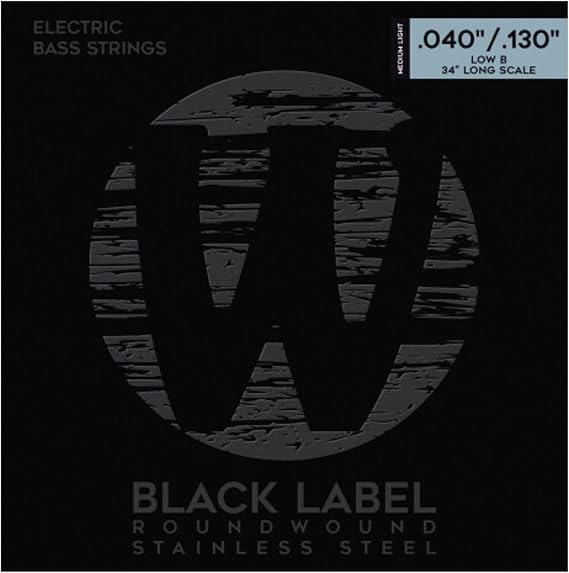 Warwick Black Label Stainless Medium Low 5-String Bass Strings