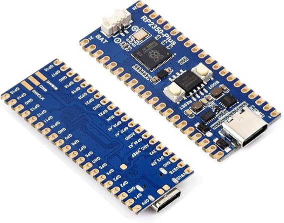 RP2350 MCU Board Plus Pico 2 RP2350 Development Board Raspberry Pi RP2350A Dual Core & Dual Architecture Microcontroller Chip, 4MB Onboard Flash Memory and Type-C Connector