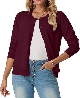 GRECERELLE Cardigan Sweaters for Women Lightweight Long Sleeve Button Up Soft Ribbed Knit Cardigans 2026 Spring Outfits