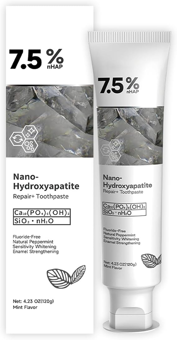 Nano Hydroxyapatite Repair & Protect Toothpaste Strengthens Enamel, Reduces Sensitivity, Hydroxyapatite Toothpaste, Fresh Breath (1 Pcs)