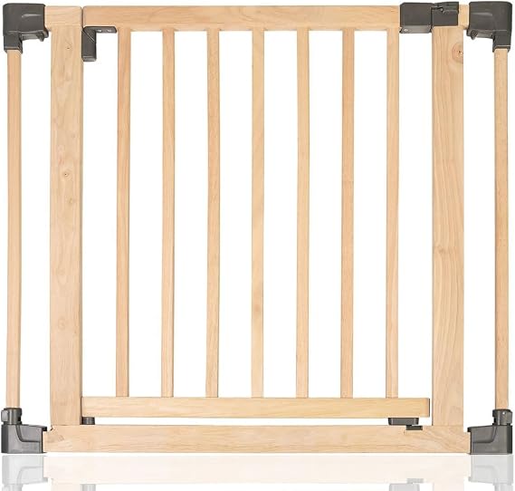 Safetots Wooden Multi Panel Barrier and Play Pen, Gate Panel, Natural, Wood, 80cm, Gate Panel for Barrier or Play Pen