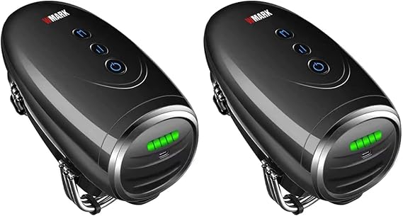 WMARK Barber Massager/Cordless HandheldMassager | Charge Neck/Legs/Hand/FaceMassager, 2 Massage Nodes 2600AMH,(2packs Black)