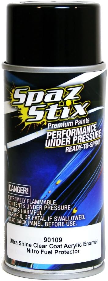 Spaz Stix Ultra Shine Clear Acrylic Enamel, Aerosol 3.5 oz.