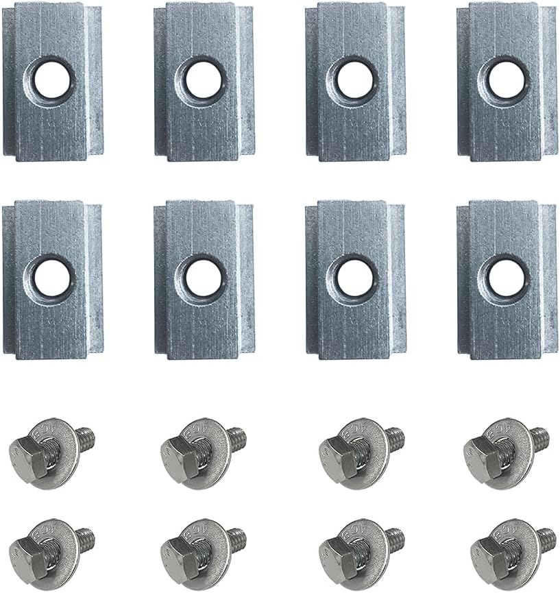 TMS Aluminum T Slot Nuts and Bolts 38 for Toyota Tacoma & Tundra Truck Bed Deck Rail Tie Downs and Accessories 8