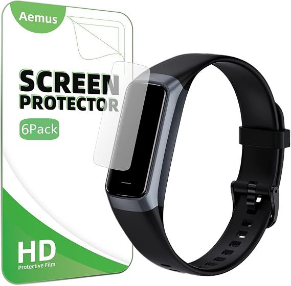 Screen Protector Compatible for TROTY C60 Fitness Tracker 1.1" (6 Pack) Clear TPU Soft Film Compatible for Bakoor, ST-CARE, Zeacool Fitness Tracker Watch