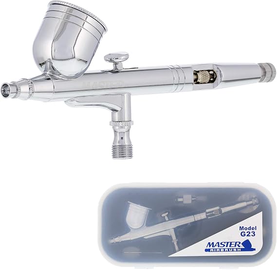 Master Airbrush G23 Multi-Purpose Dual-Action Gravity Feed Airbrush Kit