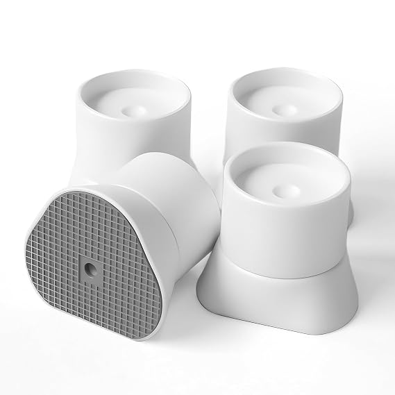 Mumeasy 4 Pack Baby Gate Wall Protector Extender Pressure Mounted Safety Gate Extension Kit 0.78-3.96 in, Protects Walls & Doorways from Pet & Dog Gates, Works on Stairs & Door, White
