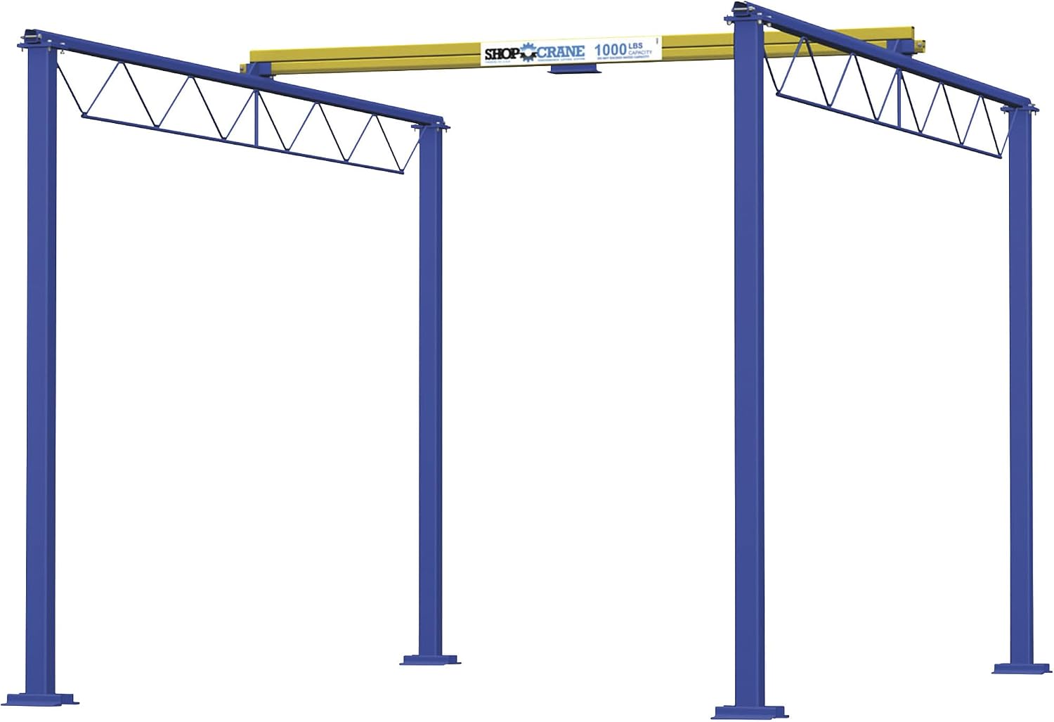 Gorbel 1000-Lb. Shop Crane - 12ft.L x 15ft.W x 10ft.H, Model Number SC1000-12-15-10