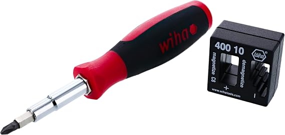 Wiha 77891 11inOne Multi-Driver with SoftFinish Handle & 40010 Magnetizer Demagnetizer
