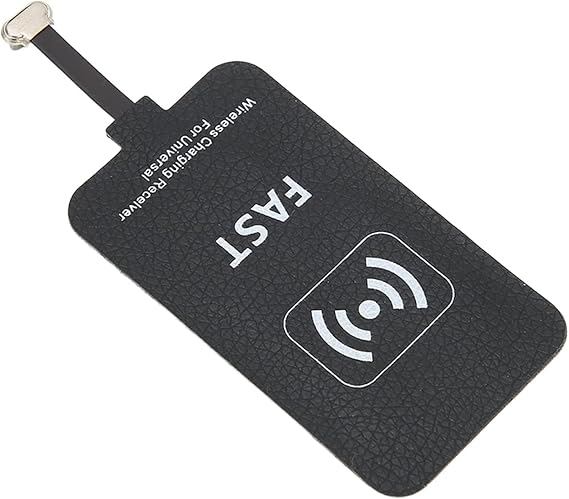 Micro USB Wireless Charging Receiver, 5V 2A 10W Wireless Qi Charger Adapter, Micro USB Cellphone Charging Receiver Module for Micro USB Android Cell Phones