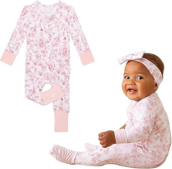 Posh Peanut Convertible Footie Pajamas for Baby and Toddler | 2-Way Zipper, Convertible Footies with Grips, Tagless Comfort, Soft Viscose from Bamboo, Snug Fit, Machine Washable