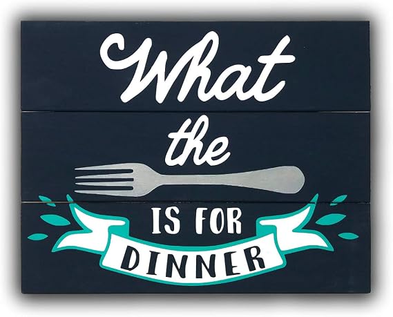 Painting Kit - What the Fork Is For Dinner | Painting Wooden Sign | DIY Craft Kit | Crafts for Adults | Kitchen Sign | Christmas Gifts